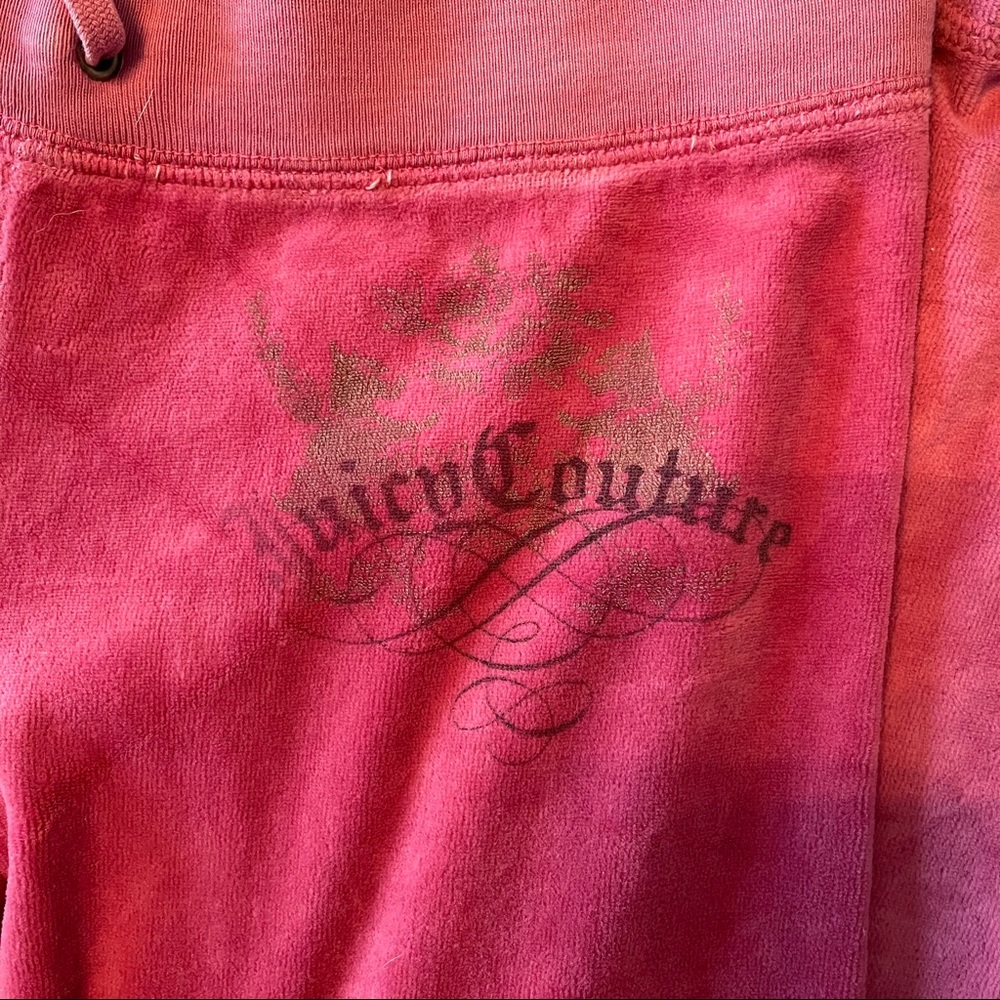 Burgundy Velour Juicy Couture Pants